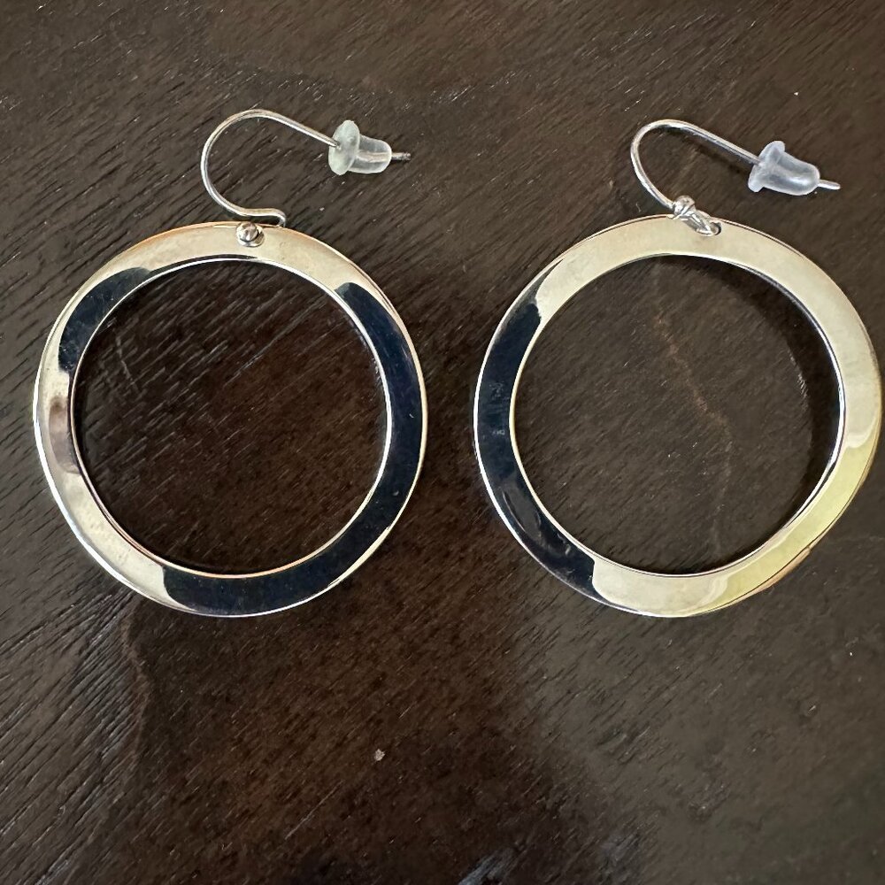 Ippolita Sterling Silver Wavy Circle Earrings